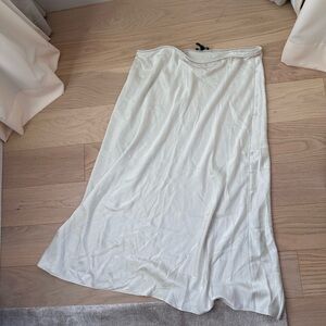 Eileen Fisher Cream slip skirt.
